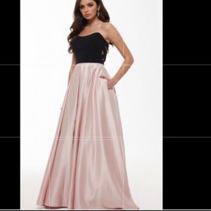 Blonde Nites Dress, Blush Pink & Black, size 13